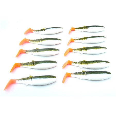 Lot De 10 Cannibal Shad 12.5 Cm Savage Gear - 12.5 Cm