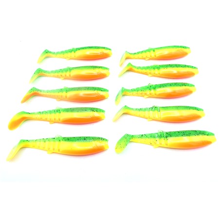 Lot De 10 Cannibal Shad 12.5 Cm Savage Gear - 12.5 Cm