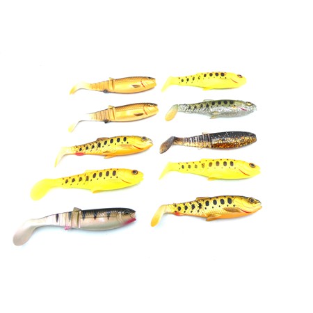 Lot De 10 Cannibal Shad 10 Cm Savage Gear - 10 Cm