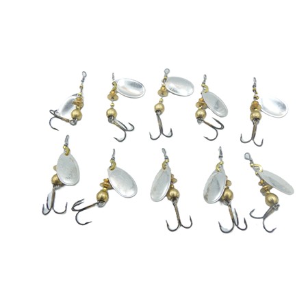 Lot De 10 Cuilleres Numero 0 Mepps Aglia - Argent