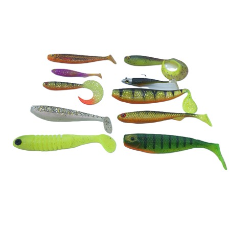 Lot De 10 Leurres Souples Multi Marques - 10 Ls