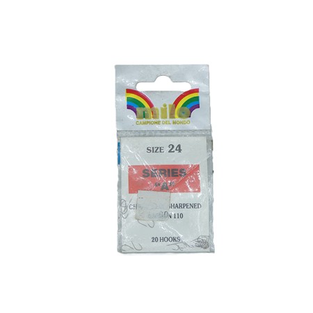 Lot De 100 Hameçons Series A Milo - N°24 Argent