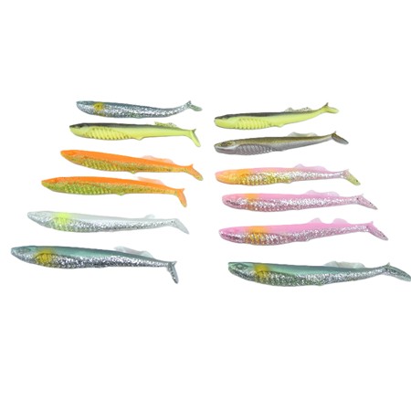 Lot De 12 Leurres Souples  V3ib 125 Itb - 12.5Cm Gunki - 12.5 Cm