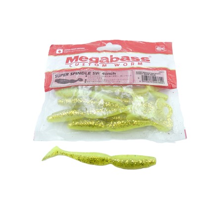 Lot De 12 Leurres Spindle Worm 4 Inch Megabass - 10 Cm