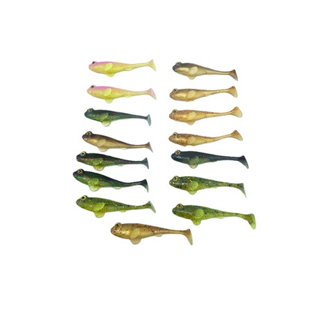 Lot De 15 Leurres Souples  Rockstar 8 Itb - 8Cm Gunki - 8 Cm