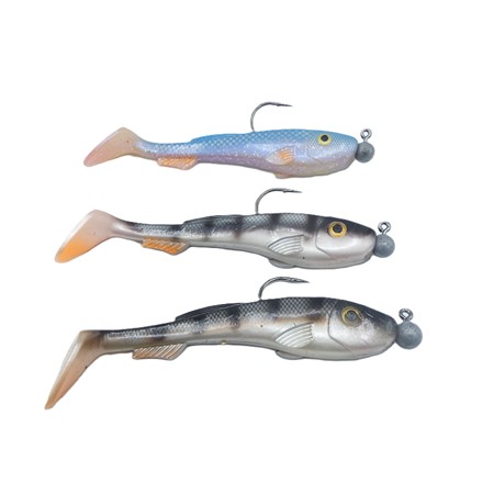 Lot De 3 Leurres Souples Armes Beast Paddletail 17 Cm + Tp 20Gr Abu Garcia - 17 Cm