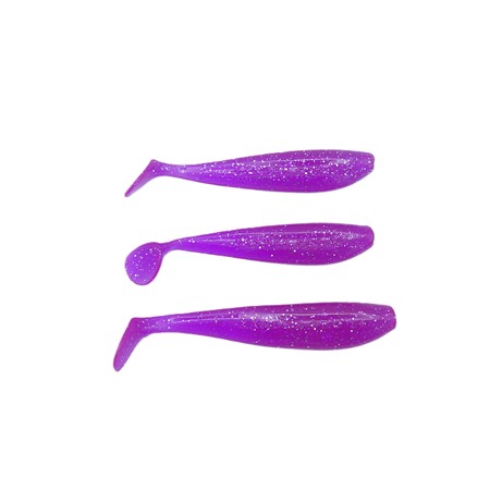 Lot De 3 Zander Pro Shad Fox Rage 12Cm /14Cm - Violet