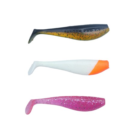 Lot De 3 Zander Pro Shad Fox Rage - 7.5Cm