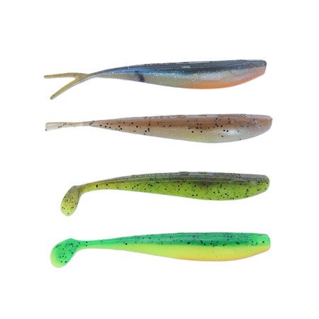 Lot De 4 Leurres Souples Quantum - Lot De 4