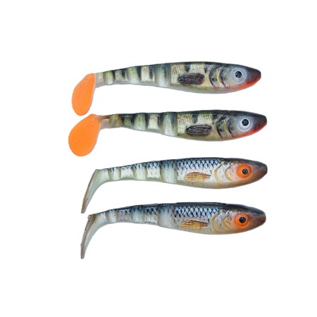 Lot De 4 Leurres Souples Svartzonker Mcpike - Lot De 4