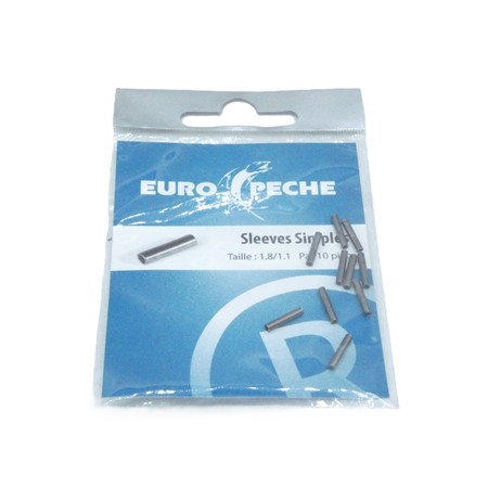 Lot De 4 Paquets De 10 Sleeves Simple Taille 1.8/1.1 Europêche - Taille 1.8/.1.1