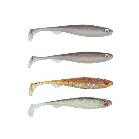 Lot De 4 Slick Shad Fox Rage - 9Cm