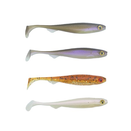 Lot De 4 Slick Shad Fox Rage - 9Cm