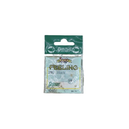 Lot De 45 Hameçons Feeling Sensas - N°19 Black Nickel