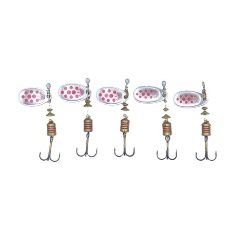 Lot De 5 Cuillères Mepps Aglia N°1 - N°1