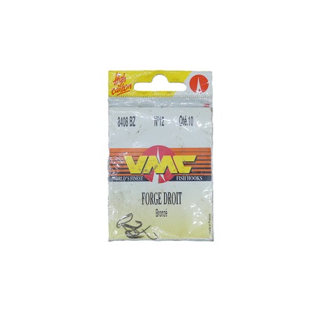 Lot De 50 Hameçons Forgé Droit Vmc - N°12 Bronze