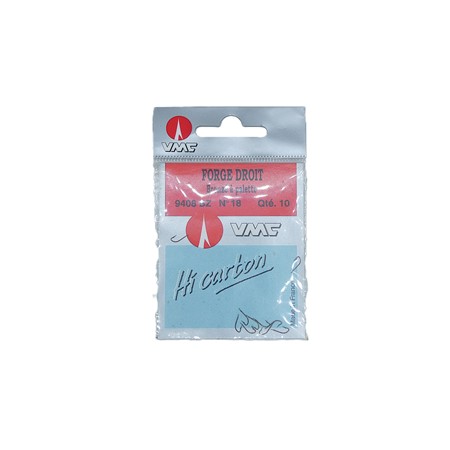 Lot De 50 Hameçons Forgé Droit Vmc - N°18 Bronze