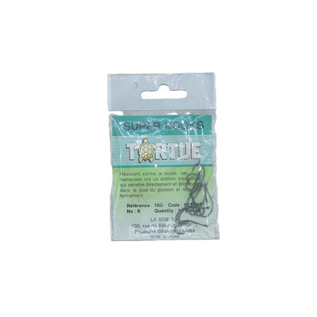 Lot De 50 Hameçons Super Hooks Tortue - N°6