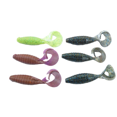 Lot De 6 Flapper Grub Keitech - 8 Cm