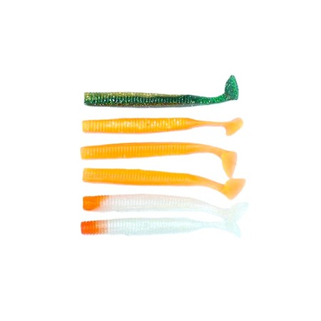 Lot De 6 Leurres Souples Hill Climb R32 - 10Cm -