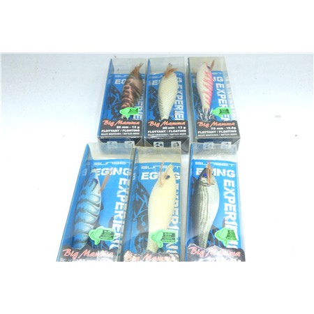 Lot De 6 Sunsquid Big Mamma Flottante Sunset - 80 Mm  13 Gr