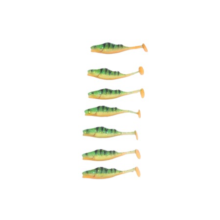 Lot De 7 Leurres Souples Barsch 7Cm Lmab - Lot De 7 Leurres Souples Barsch 7Cm