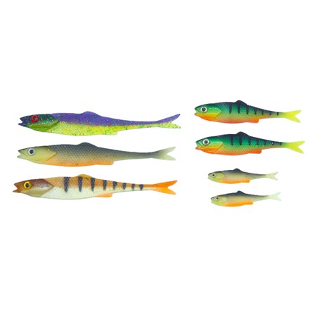 Lot De 7 Leurres Souples Lmab Finesse Filet - 7/11/15Cm -