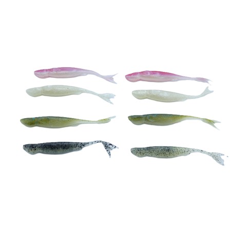 Lot De 8 Leurres Shiver Shot 3.65” Reaction Innovations - 9 Cm