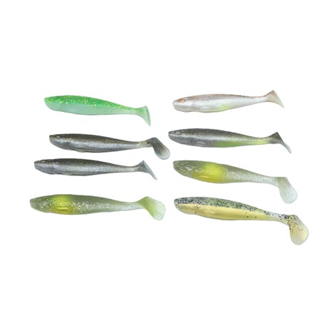 Lot De 8 Leurres Souples  Bumpy 76 - 7.5Cm Gunki - 7.5 Cm