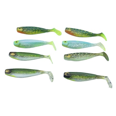 Lot De 8 Leurres Souples  G'bump Ghost 80 - 8Cm Gunki - 8 Cm