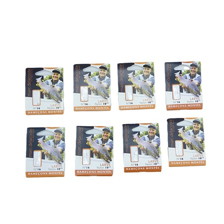 Lot De 8 Paquets D'hameçons Montés Marc Delacoste N°16 - N°16