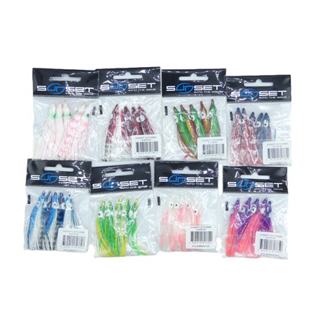 Lot De 8 Paquets Octopus Sunsoft Par 5 Sunset - 60 Mm