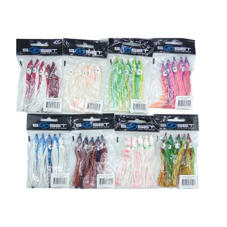 Lot De 8 Paquets Octopus Sunsoft Par 5 Sunset - 90 Mm