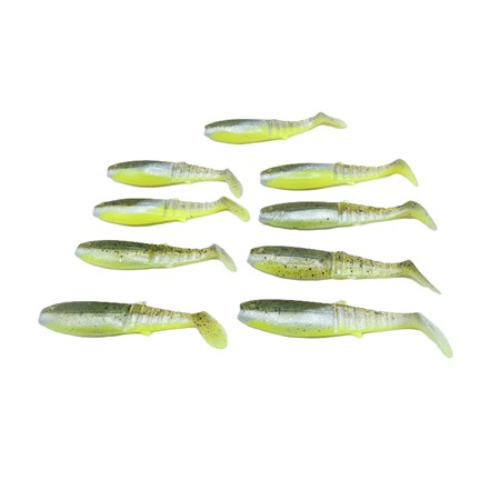 Lot De 9 Leurres Cannibal Shad 10 Cm Savage Gear - 10 Cm