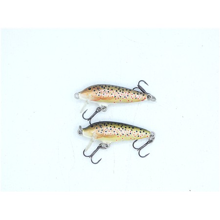 Lot Leurre Flottant Rapala Original - 3Cm - Tr - Par 2