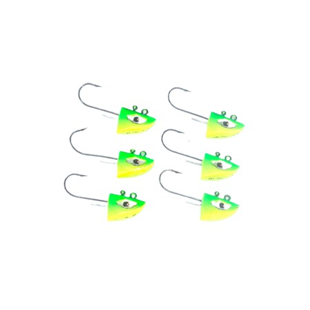 Lot Tete Plombee Vmc Fire Head - Chartreuse Lime Green - 10G
