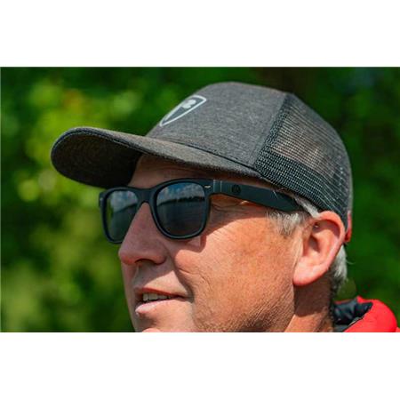 LUNETTES POLARISANTES FOX RAGE MATT BLACK GREY LENS SUNGLASSES