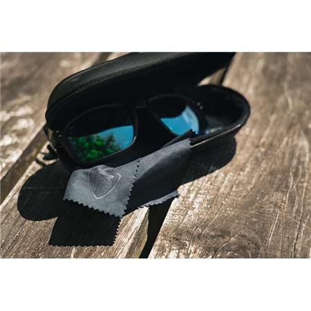 LUNETTES POLARISANTES FOX RAGE TRANSPARENT BLACK BROWN LENS MIRROR BLUE EYEWEAR