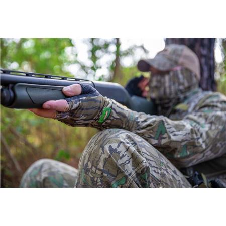 LUVAS DE MEIA PALMA - MOSSY OAK BOTTOMLAND PRIMOS HUNTING CALLS STRETCH ANTI-DÉRAPANTS 3 DOIGTS DÉCOUVERTS