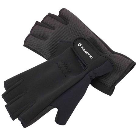 Luvas De Neoprene - Preto Kinetic Half Finger Glove Néoprène - Noir