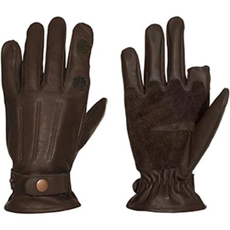 Luvas Homem Percussion Grand Froid Cuir - Marron