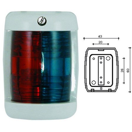 Luz Bicolor Verde / Rojo Modelo Pequeño Euromarine