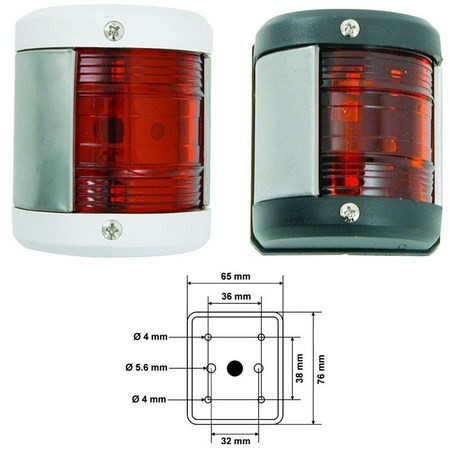Luz De Babor Roja Gran Modelo Euromarine