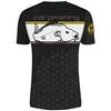 Short-Sleeved T-Shirt Man Hot Spot Design Linear Carpfishing Black - 010003502