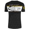 Short-Sleeved T-Shirt Man Hot Spot Design Linear Catfish Black - 010003602