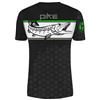 Short-Sleeved T-Shirt Man Hot Spot Design Linear Pike Black - 010003803