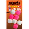 Hookbait Rok Fishing Zig Cube Mix - 10Mm - Rose-Blanc