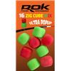 Hookbait Rok Fishing Zig Cube Mix - 10Mm - Rouge-Vert