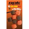 Hookbait Rok Fishing Zig Cube Mix - 12Mm - Marron-Orange