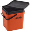 Kit Seau Carre Rok Fishing Square Bucket Complet - 17L - Orange